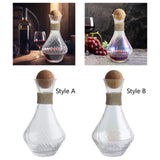 Maxbell Red Wine Decanter Handmade Glass Decanter for Restaurant Outdoor Events Cafe Style A