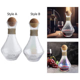 Maxbell Red Wine Decanter Handmade Glass Decanter for Restaurant Outdoor Events Cafe Style A