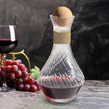 Maxbell Red Wine Decanter Handmade Glass Decanter for Restaurant Outdoor Events Cafe Style A