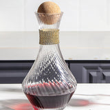 Maxbell Red Wine Decanter Handmade Glass Decanter for Restaurant Outdoor Events Cafe Style A