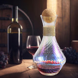 Maxbell Red Wine Decanter Handmade Glass Decanter for Restaurant Outdoor Events Cafe Style B
