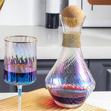 Maxbell Red Wine Decanter Handmade Glass Decanter for Restaurant Outdoor Events Cafe Style B