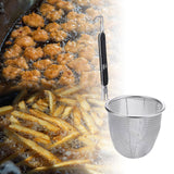 Maxbell Stainless Steel Spaghetti Strainer Kitchen Mesh Strainer for Noodles Rinsing