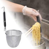 Maxbell Stainless Steel Spaghetti Strainer Kitchen Mesh Strainer for Noodles Rinsing