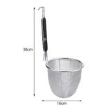 Maxbell Stainless Steel Spaghetti Strainer Kitchen Mesh Strainer for Noodles Rinsing