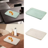 Maxbell Serving Tray Multifunctional Serving Platters Rectangular for Tea Party green