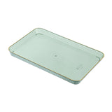 Maxbell Serving Tray Multifunctional Serving Platters Rectangular for Tea Party green