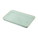 Maxbell Serving Tray Multifunctional Serving Platters Rectangular for Tea Party green