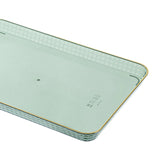 Maxbell Serving Tray Multifunctional Serving Platters Rectangular for Tea Party green
