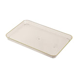 Maxbell Serving Tray Multifunctional Serving Platters Rectangular for Tea Party gold