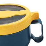 Maxbell Japanese Ramen Bowl 850ml/29oz with Lid and Handle for Travel Kitchen Office Blue