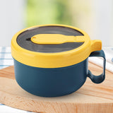 Maxbell Japanese Ramen Bowl 850ml/29oz with Lid and Handle for Travel Kitchen Office Blue