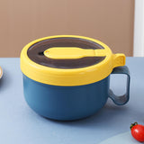 Maxbell Japanese Ramen Bowl 850ml/29oz with Lid and Handle for Travel Kitchen Office Blue