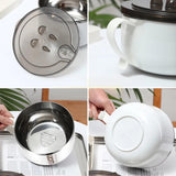 Maxbell Ramen Bowl with Lid 1300ml Ramen Cooker with Handles for Office College Dorm
