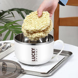 Maxbell Ramen Bowl with Lid 1300ml Ramen Cooker with Handles for Office College Dorm