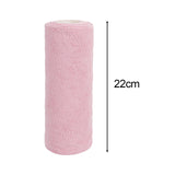 Maxbell Tear Away Towels Portable Microfiber Cleaning Cloth Roll for Bathroom Dishes Pink