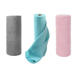 Maxbell Tear Away Towels Portable Microfiber Cleaning Cloth Roll for Bathroom Dishes Pink