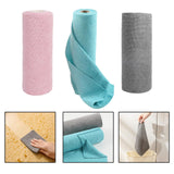 Maxbell Tear Away Towels Portable Microfiber Cleaning Cloth Roll for Bathroom Dishes Pink