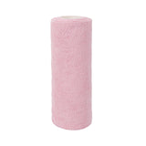 Maxbell Tear Away Towels Portable Microfiber Cleaning Cloth Roll for Bathroom Dishes Pink