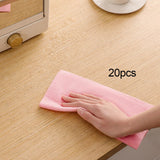 Maxbell Tear Away Towels Portable Microfiber Cleaning Cloth Roll for Bathroom Dishes Pink