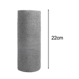 Maxbell Tear Away Towels Portable Microfiber Cleaning Cloth Roll for Bathroom Dishes Gray