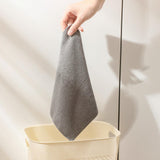 Maxbell Tear Away Towels Portable Microfiber Cleaning Cloth Roll for Bathroom Dishes Gray