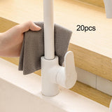 Maxbell Tear Away Towels Portable Microfiber Cleaning Cloth Roll for Bathroom Dishes Gray