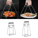 Maxbell Stainless Steel Hot Plate Clip Pot Pan Gripper Tongs for Household Oven Small