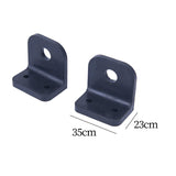 Maxbell 2 Pieces Solenoid Pump Rubber Brackets Devices Hardware for Cleaning Machine L Shaped