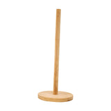 Maxbell Bamboo Paper Towel Holder Rustic Paper Towels Stand for Toilet Kitchen Table diameter 11.5cm