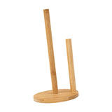 Maxbell Bamboo Paper Towel Holder Rustic Paper Towels Stand for Toilet Kitchen Table diameter 14.5cm