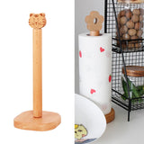 Maxbell Wood Paper Towel Holder Farmhouse Paper Roll Holder for Pantry Table Height 34.5cm