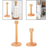 Maxbell Wood Paper Towel Holder Farmhouse Paper Roll Holder for Pantry Table Height 34.5cm