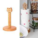 Maxbell Wood Paper Towel Holder Farmhouse Paper Roll Holder for Pantry Table Height 21cm