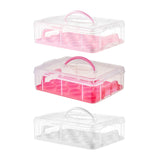Maxbell Cupcake Carrier Cupcake Storage Containers for Cheesecakes Pies Baked Treats White