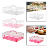 Maxbell Cupcake Carrier Cupcake Storage Containers for Cheesecakes Pies Baked Treats White