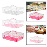 Maxbell Cupcake Carrier Cupcake Storage Containers for Cheesecakes Pies Baked Treats White
