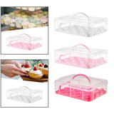 Maxbell Cupcake Carrier Cupcake Storage Containers for Cheesecakes Pies Baked Treats White