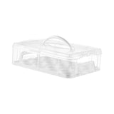 Maxbell Cupcake Carrier Cupcake Storage Containers for Cheesecakes Pies Baked Treats White