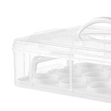 Maxbell Cupcake Carrier Cupcake Storage Containers for Cheesecakes Pies Baked Treats White
