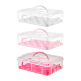 Maxbell Cupcake Carrier Cupcake Storage Containers for Cheesecakes Pies Baked Treats White