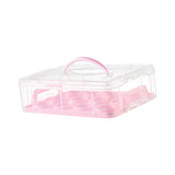 Maxbell Cupcake Carrier Cupcake Storage Containers for Cheesecakes Pies Baked Treats Pink