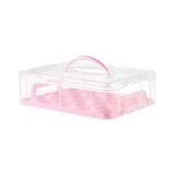 Maxbell Cupcake Carrier Cupcake Storage Containers for Cheesecakes Pies Baked Treats Pink