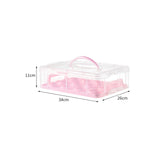 Maxbell Cupcake Carrier Cupcake Storage Containers for Cheesecakes Pies Baked Treats Pink