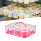 Maxbell Cupcake Carrier Cupcake Storage Containers for Cheesecakes Pies Baked Treats Red