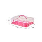 Maxbell Cupcake Carrier Cupcake Storage Containers for Cheesecakes Pies Baked Treats Red