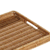 Maxbell Woven Decorative Tray Nordic Imitation Rattan for Camping Kitchen