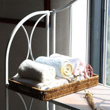 Maxbell Woven Decorative Tray Nordic Imitation Rattan for Camping Kitchen