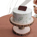 Maxbell Cupcake Tower Wood Parties Tableware Multifunctional Round Plates Cake Stand 2 tier large