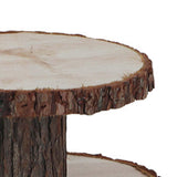Maxbell Cupcake Tower Wood Parties Tableware Multifunctional Round Plates Cake Stand 2 tier large